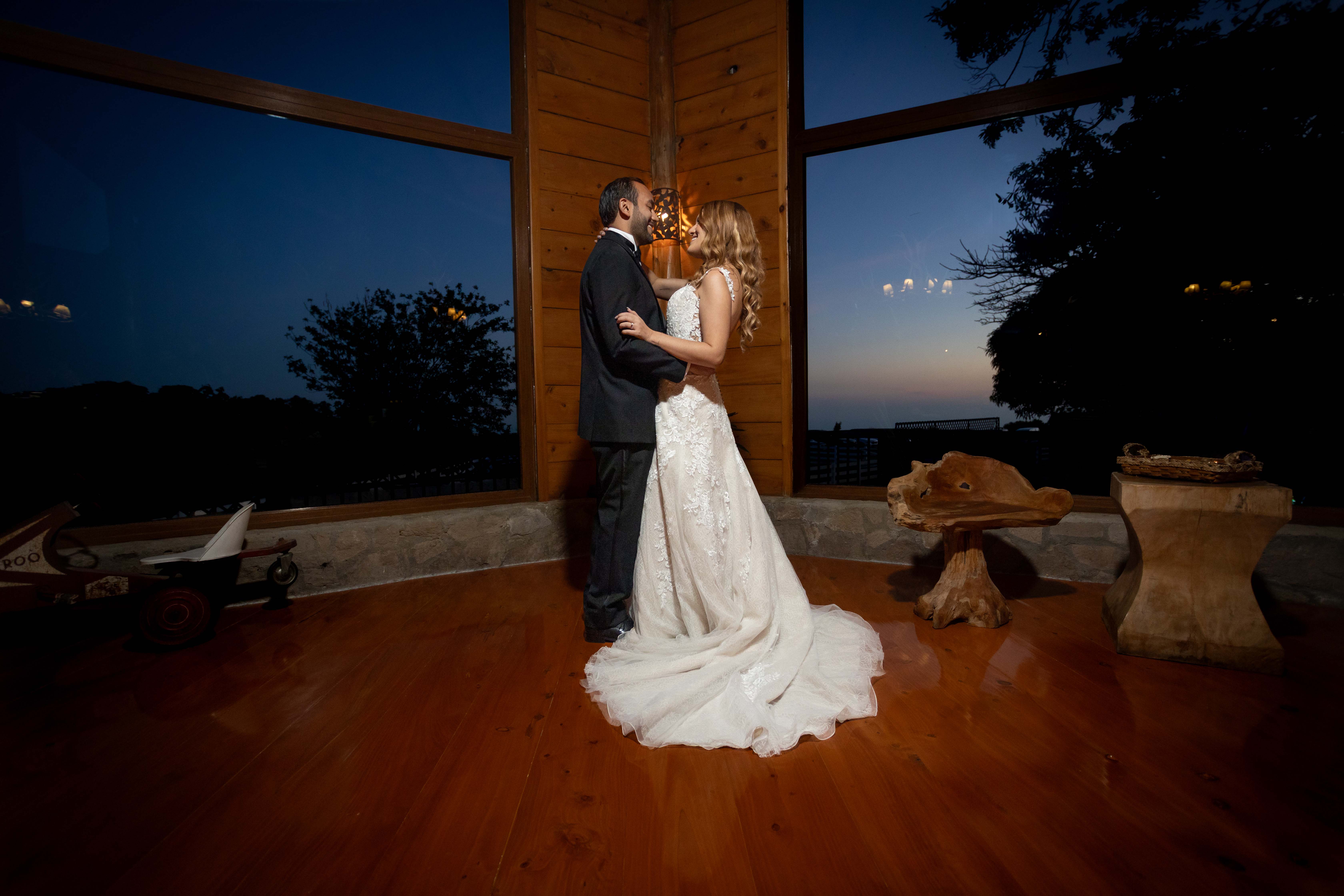 Retrato nocturno elegante